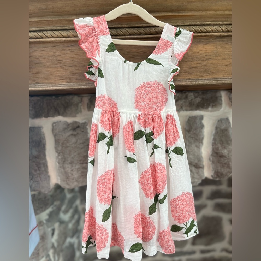 Pink Chicken 3Y Hydrangea Dress